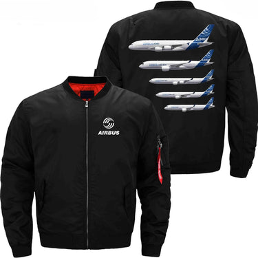 AIRBUS FAMILY Ma-1 Bomber Jacket Flight Jacket Aviator Jacket THE AV8R